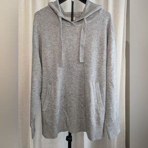 Martha Stewart Wool/Cashmere/Cotton Blend Knit Pullover w/hood. Sz XL. NWT.